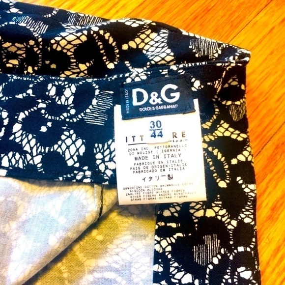 D&G Rare Vintage Pencil Skirt Never Used Size 8 - Picture 4 of 8